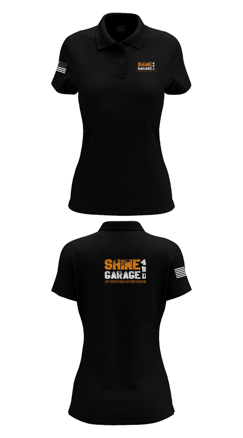Womens Short Sleeve Performance Polo, Shine garage 4wd, , Teamtime, Team time, sublimation, custom sports apparel, team uniforms, spirit wear, spiritwear, sports uniforms, custom shirts, team store, custom team store, fundraiser sports, apparel fundraiser