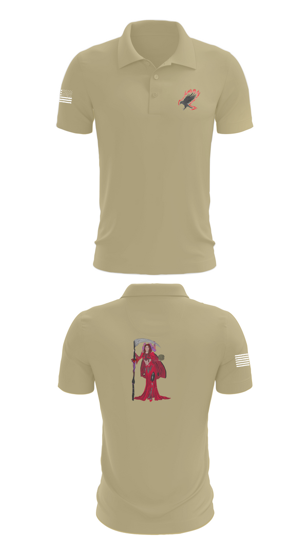 Short Sleeve Performance Polo, A Co. 152 BEB, Army, Teamtime, Team time, sublimation, custom sports apparel, team uniforms, spirit wear, spiritwear, sports uniforms, custom shirts, team store, custom team store, fundraiser sports, apparel fundraiser