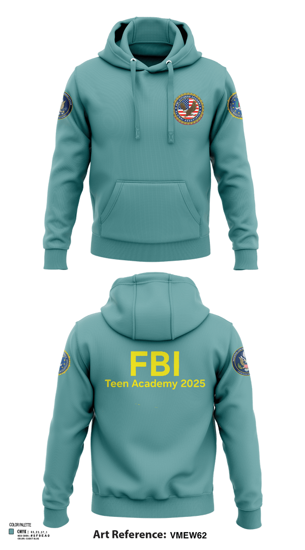 Hoodie, FBI Citizens Academy, , Teamtime, Team time, sublimation, custom sports apparel, team uniforms, spirit wear, spiritwear, sports uniforms, custom shirts, team store, custom team store, fundraiser sports, apparel fundraiser