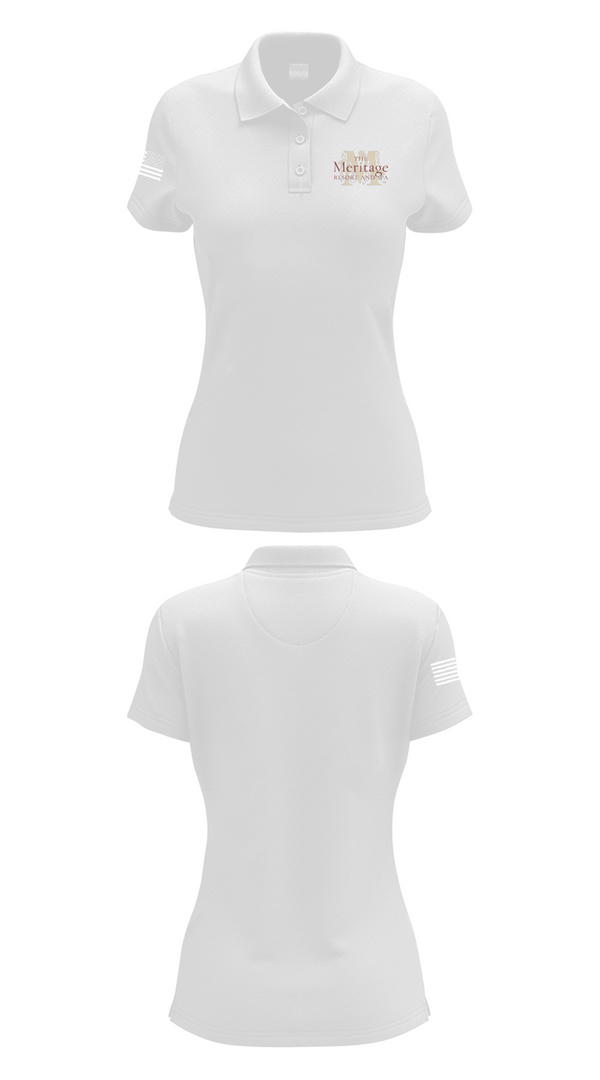 Womens Short Sleeve Performance Polo, Meritage resort, , Teamtime, Team time, sublimation, custom sports apparel, team uniforms, spirit wear, spiritwear, sports uniforms, custom shirts, team store, custom team store, fundraiser sports, apparel fundraiser