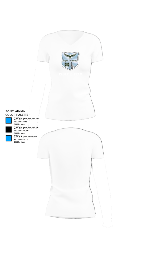 Women's Short Sleeve Vneck Shirt, Eagle b team, Men's Basketball, Teamtime, Team time, sublimation, custom sports apparel, team uniforms, spirit wear, spiritwear, sports uniforms, custom shirts, team store, custom team store, fundraiser sports, apparel fundraiser