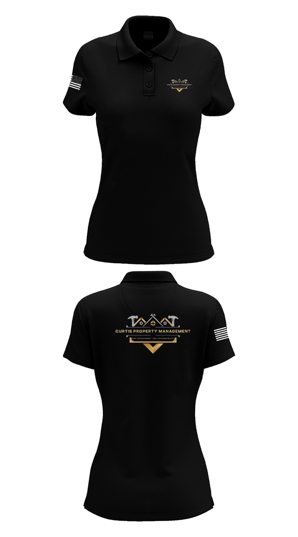 Womens Short Sleeve Performance Polo, Curtis Property Management, , Teamtime, Team time, sublimation, custom sports apparel, team uniforms, spirit wear, spiritwear, sports uniforms, custom shirts, team store, custom team store, fundraiser sports, apparel fundraiser