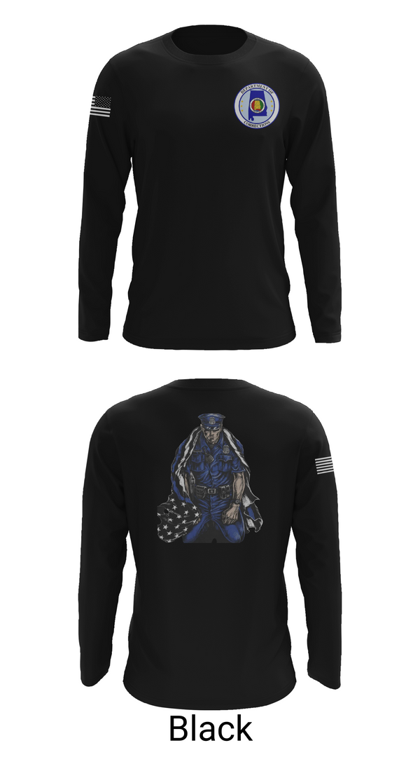 Long Sleeve Performance Shirt, Alabama Department of Corrections, Police, Teamtime, Team time, sublimation, custom sports apparel, team uniforms, spirit wear, spiritwear, sports uniforms, custom shirts, team store, custom team store, fundraiser sports, apparel fundraiser