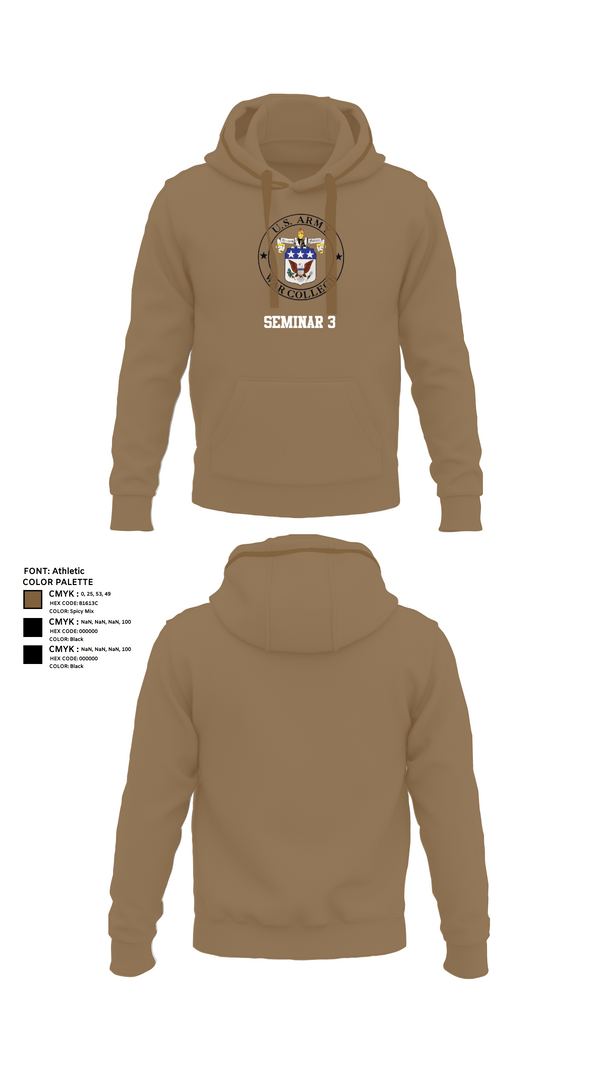 Hoodie, Seminar 3, Army, Teamtime, Team time, sublimation, custom sports apparel, team uniforms, spirit wear, spiritwear, sports uniforms, custom shirts, team store, custom team store, fundraiser sports, apparel fundraiser