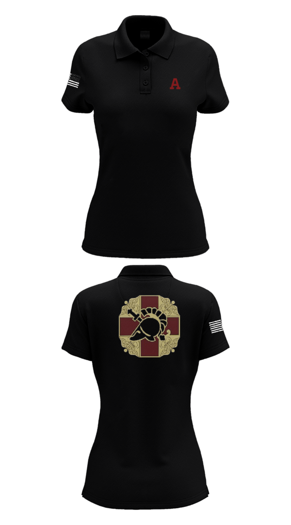 Women's Short Sleeve Performance Polo, US MEDDAC, Army, Teamtime, Team time, sublimation, custom sports apparel, team uniforms, spirit wear, spiritwear, sports uniforms, custom shirts, team store, custom team store, fundraiser sports, apparel fundraiser