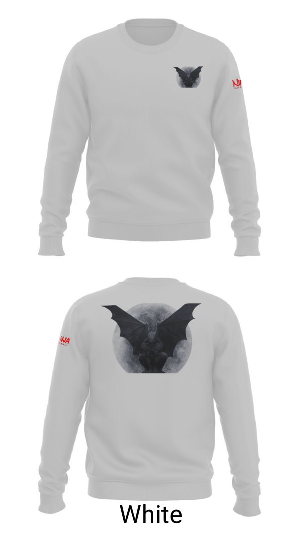 Crew Neck Sweatshirt, Nocturnalz, Spirit Store, Teamtime, Team time, sublimation, custom sports apparel, team uniforms, spirit wear, spiritwear, sports uniforms, custom shirts, team store, custom team store, fundraiser sports, apparel fundraiser