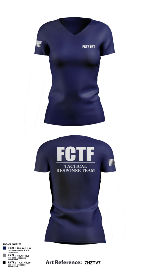 Womens Short Sleeve Vneck Shirt, FCTF TRT, Police, Teamtime, Team time, sublimation, custom sports apparel, team uniforms, spirit wear, spiritwear, sports uniforms, custom shirts, team store, custom team store, fundraiser sports, apparel fundraiser