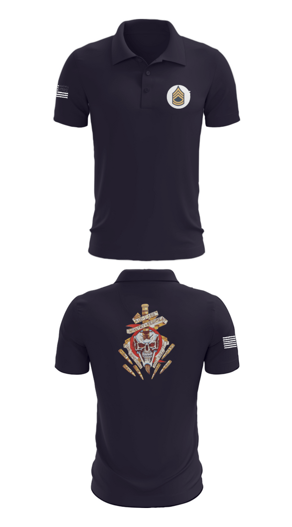Short Sleeve Performance Polo, A Co 1/155 INF, Army, Teamtime, Team time, sublimation, custom sports apparel, team uniforms, spirit wear, spiritwear, sports uniforms, custom shirts, team store, custom team store, fundraiser sports, apparel fundraiser