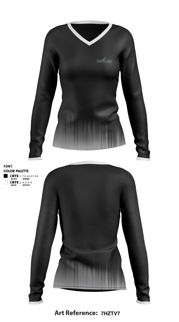 Womens Long Sleeve Vneck Shirt, SalesLeap, , Teamtime, Team time, sublimation, custom sports apparel, team uniforms, spirit wear, spiritwear, sports uniforms, custom shirts, team store, custom team store, fundraiser sports, apparel fundraiser