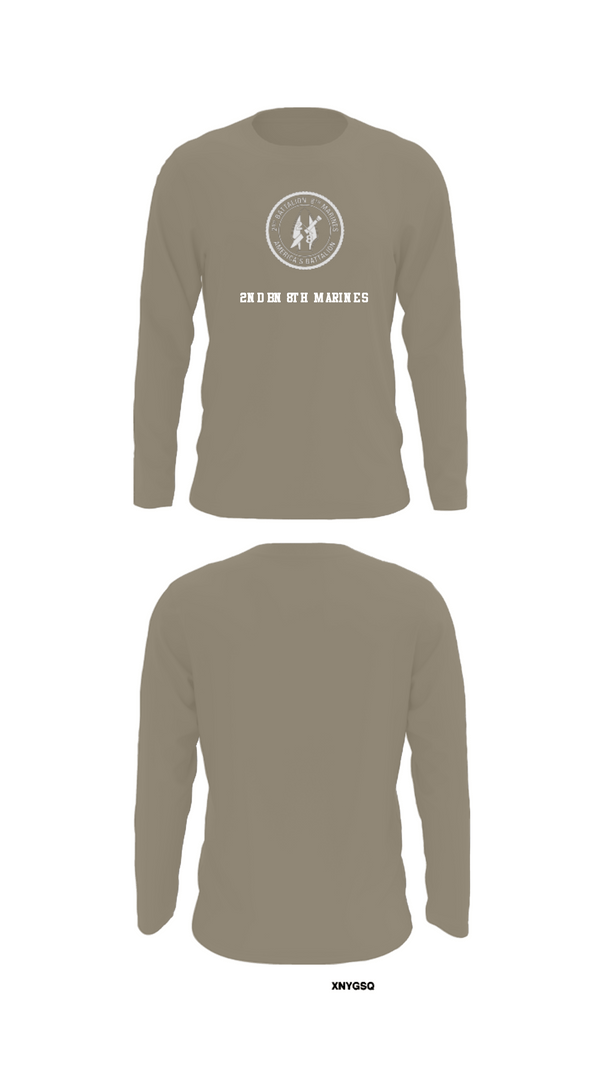 Long Sleeve Performance Shirt, 2nd bn 8th Marines, Marines, Teamtime, Team time, sublimation, custom sports apparel, team uniforms, spirit wear, spiritwear, sports uniforms, custom shirts, team store, custom team store, fundraiser sports, apparel fundraiser