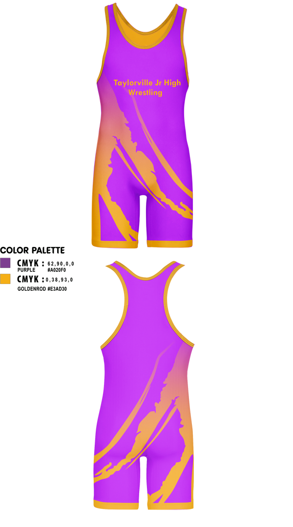 Wrestling Singlet, Taylorville Jr High, Wrestling, Teamtime, Team time, sublimation, custom sports apparel, team uniforms, spirit wear, spiritwear, sports uniforms, custom shirts, team store, custom team store, fundraiser sports, apparel fundraiser