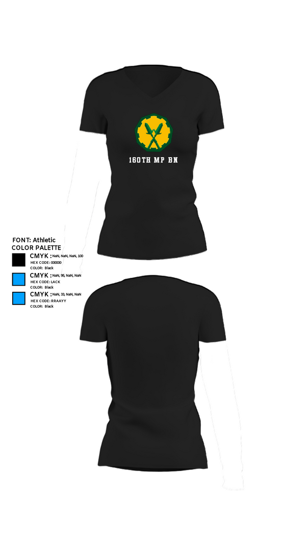 Womens Short Sleeve Vneck Shirt, 160th mp bn, Army, Teamtime, Team time, sublimation, custom sports apparel, team uniforms, spirit wear, spiritwear, sports uniforms, custom shirts, team store, custom team store, fundraiser sports, apparel fundraiser