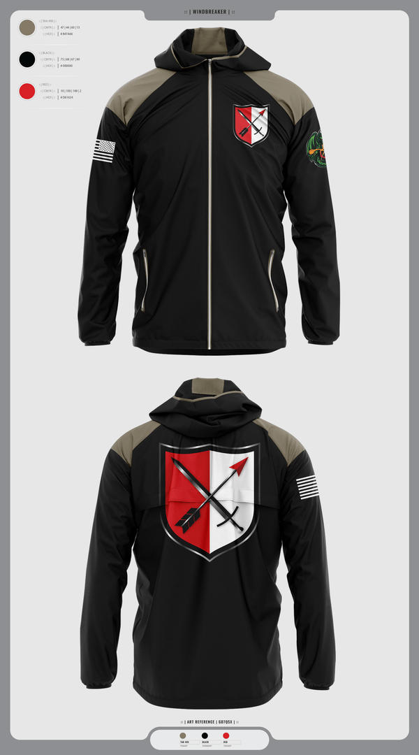 Windbreaker, 31st Chemical Brigade, Army, Teamtime, Team time, sublimation, custom sports apparel, team uniforms, spirit wear, spiritwear, sports uniforms, custom shirts, team store, custom team store, fundraiser sports, apparel fundraiser