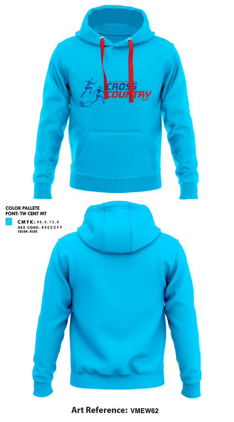 Hoodie, San Gabriel Matadors, Cross Country, Teamtime, Team time, sublimation, custom sports apparel, team uniforms, spirit wear, spiritwear, sports uniforms, custom shirts, team store, custom team store, fundraiser sports, apparel fundraiser