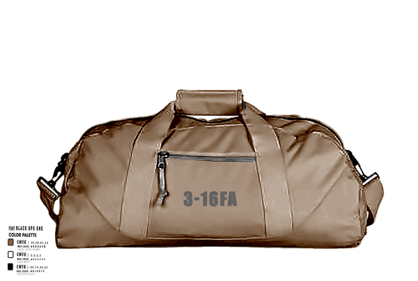 Duffle Bag, 3-16 FA, Army, Teamtime, Team time, sublimation, custom sports apparel, team uniforms, spirit wear, spiritwear, sports uniforms, custom shirts, team store, custom team store, fundraiser sports, apparel fundraiser