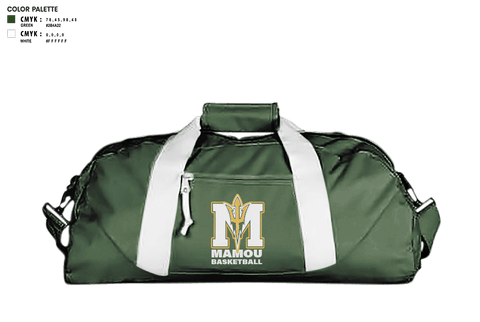 Duffle Bag, Mamou High School Basketball, Women's Basketball, Teamtime, Team time, sublimation, custom sports apparel, team uniforms, spirit wear, spiritwear, sports uniforms, custom shirts, team store, custom team store, fundraiser sports, apparel fundraiser