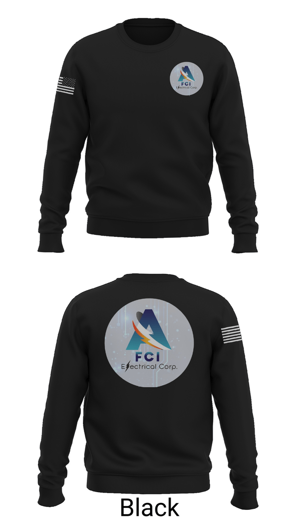 Crew Neck Sweatshirt, AFCI ELECTRIC, , Teamtime, Team time, sublimation, custom sports apparel, team uniforms, spirit wear, spiritwear, sports uniforms, custom shirts, team store, custom team store, fundraiser sports, apparel fundraiser