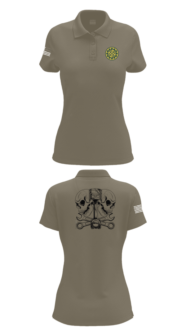 Womens Short Sleeve Performance Polo, 46th MP Co, Army, Teamtime, Team time, sublimation, custom sports apparel, team uniforms, spirit wear, spiritwear, sports uniforms, custom shirts, team store, custom team store, fundraiser sports, apparel fundraiser