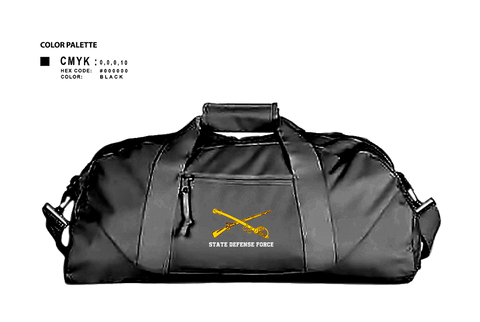 Duffle Bag, State Defense Force, Army, Teamtime, Team time, sublimation, custom sports apparel, team uniforms, spirit wear, spiritwear, sports uniforms, custom shirts, team store, custom team store, fundraiser sports, apparel fundraiser