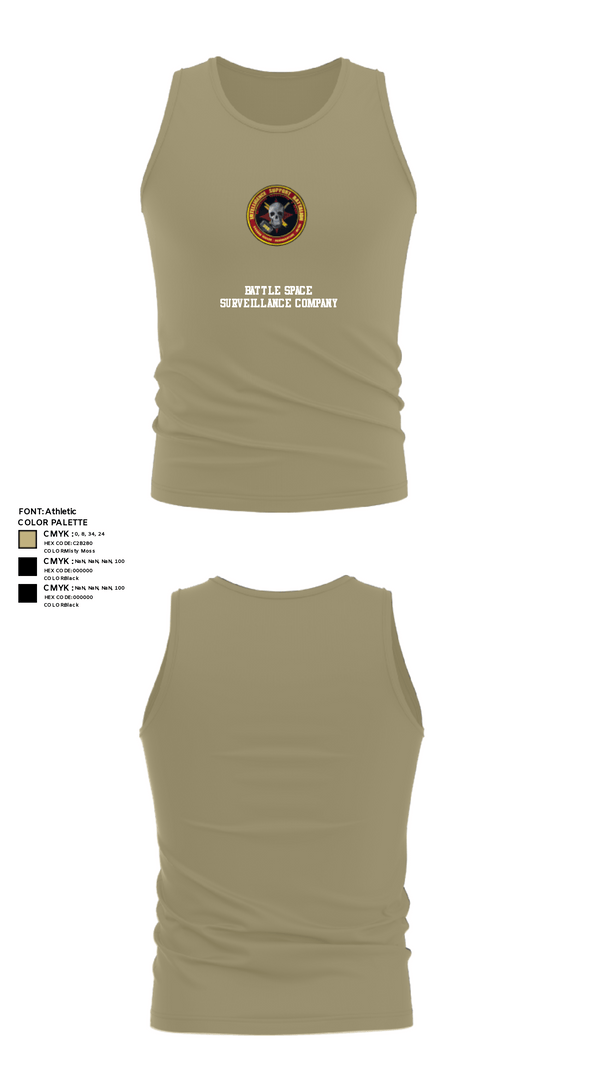 Tank Top, Battle Space Surveillance Company, Marines, Teamtime, Team time, sublimation, custom sports apparel, team uniforms, spirit wear, spiritwear, sports uniforms, custom shirts, team store, custom team store, fundraiser sports, apparel fundraiser