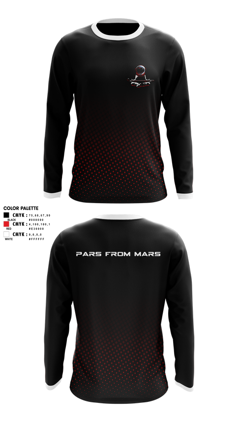 Long Sleeve Performance Shirt, PARS FROM MARS, Golf, Teamtime, Team time, sublimation, custom sports apparel, team uniforms, spirit wear, spiritwear, sports uniforms, custom shirts, team store, custom team store, fundraiser sports, apparel fundraiser