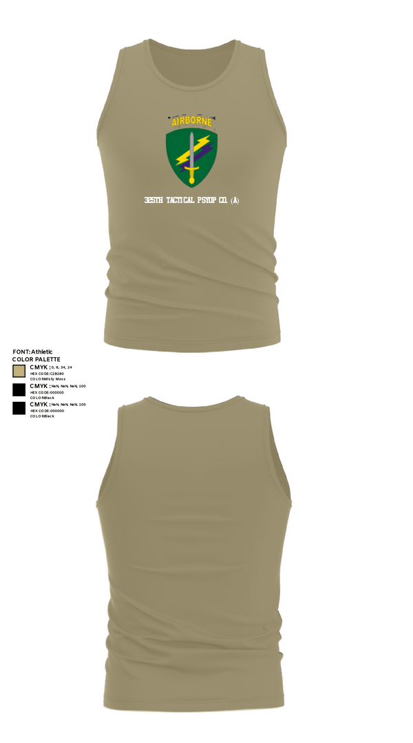 Tank Top, 325th Tactical PSYOP Co. (A), Army, Teamtime, Team time, sublimation, custom sports apparel, team uniforms, spirit wear, spiritwear, sports uniforms, custom shirts, team store, custom team store, fundraiser sports, apparel fundraiser