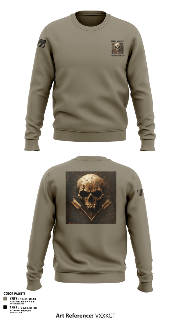 Crew Neck Sweatshirt, 389th MI BN, Army, Teamtime, Team time, sublimation, custom sports apparel, team uniforms, spirit wear, spiritwear, sports uniforms, custom shirts, team store, custom team store, fundraiser sports, apparel fundraiser