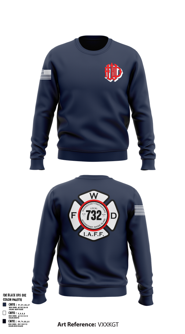 Crew Neck Sweatshirt, Woonsocket, Fire Department, Teamtime, Team time, sublimation, custom sports apparel, team uniforms, spirit wear, spiritwear, sports uniforms, custom shirts, team store, custom team store, fundraiser sports, apparel fundraiser