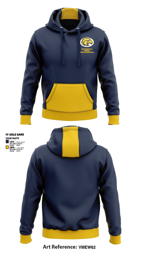 Hoodie, Orangeville Hawks Basketball, Men's Basketball, Teamtime, Team time, sublimation, custom sports apparel, team uniforms, spirit wear, spiritwear, sports uniforms, custom shirts, team store, custom team store, fundraiser sports, apparel fundraiser