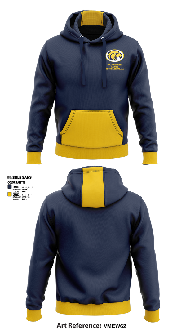 Hoodie, Orangeville Hawks Basketball, Men's Basketball, Teamtime, Team time, sublimation, custom sports apparel, team uniforms, spirit wear, spiritwear, sports uniforms, custom shirts, team store, custom team store, fundraiser sports, apparel fundraiser