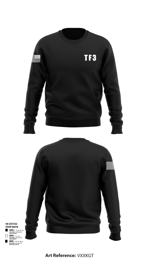 Crew Neck Sweatshirt, TF3, Army, Teamtime, Team time, sublimation, custom sports apparel, team uniforms, spirit wear, spiritwear, sports uniforms, custom shirts, team store, custom team store, fundraiser sports, apparel fundraiser