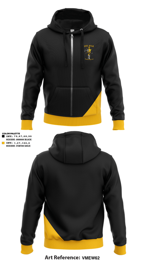 Zip Hoodie, Del Mar High School Band, Spirit Store, Teamtime, Team time, sublimation, custom sports apparel, team uniforms, spirit wear, spiritwear, sports uniforms, custom shirts, team store, custom team store, fundraiser sports, apparel fundraiser