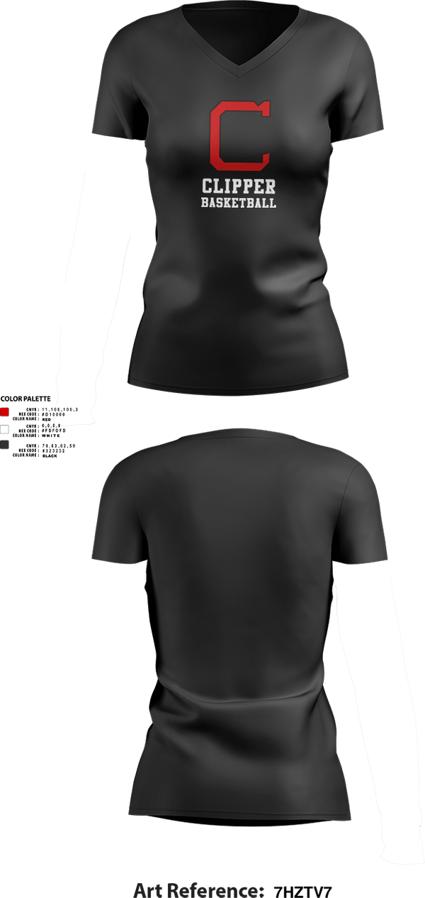 Womens Short Sleeve Vneck Shirt, Columbiana High School Basketball, Men's Basketball, Teamtime, Team time, sublimation, custom sports apparel, team uniforms, spirit wear, spiritwear, sports uniforms, custom shirts, team store, custom team store, fundraiser sports, apparel fundraiser