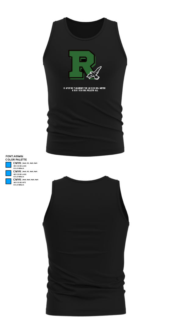 Tank Top, Rapoport Academy Public School-Meyer High School Volleyball, Women's Volleyball, Teamtime, Team time, sublimation, custom sports apparel, team uniforms, spirit wear, spiritwear, sports uniforms, custom shirts, team store, custom team store, fundraiser sports, apparel fundraiser