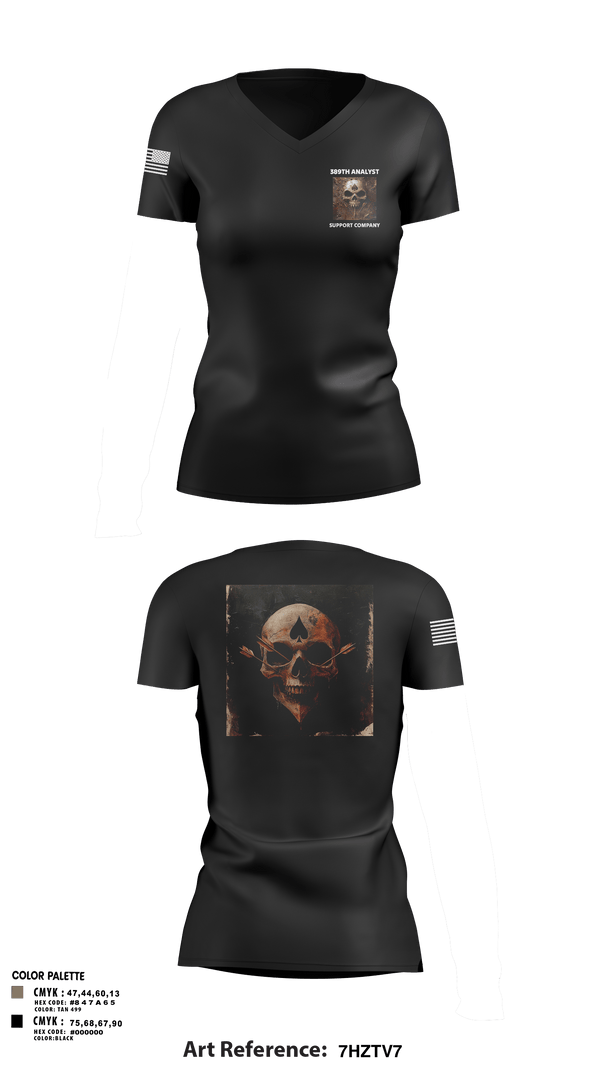 Womens Short Sleeve Vneck Shirt, 389th MI BN, Army, Teamtime, Team time, sublimation, custom sports apparel, team uniforms, spirit wear, spiritwear, sports uniforms, custom shirts, team store, custom team store, fundraiser sports, apparel fundraiser