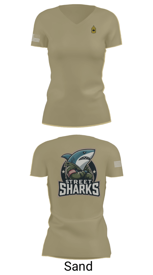 Womens Short Sleeve Vneck Shirt, Pearl City Army Recruiting Station, Army, Teamtime, Team time, sublimation, custom sports apparel, team uniforms, spirit wear, spiritwear, sports uniforms, custom shirts, team store, custom team store, fundraiser sports, apparel fundraiser