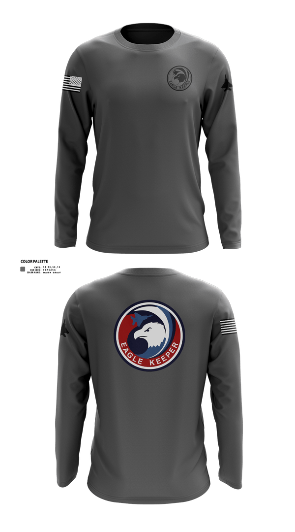 Long Sleeve Performance Shirt, Strike Eagle Keeper, Air Force, Teamtime, Team time, sublimation, custom sports apparel, team uniforms, spirit wear, spiritwear, sports uniforms, custom shirts, team store, custom team store, fundraiser sports, apparel fundraiser