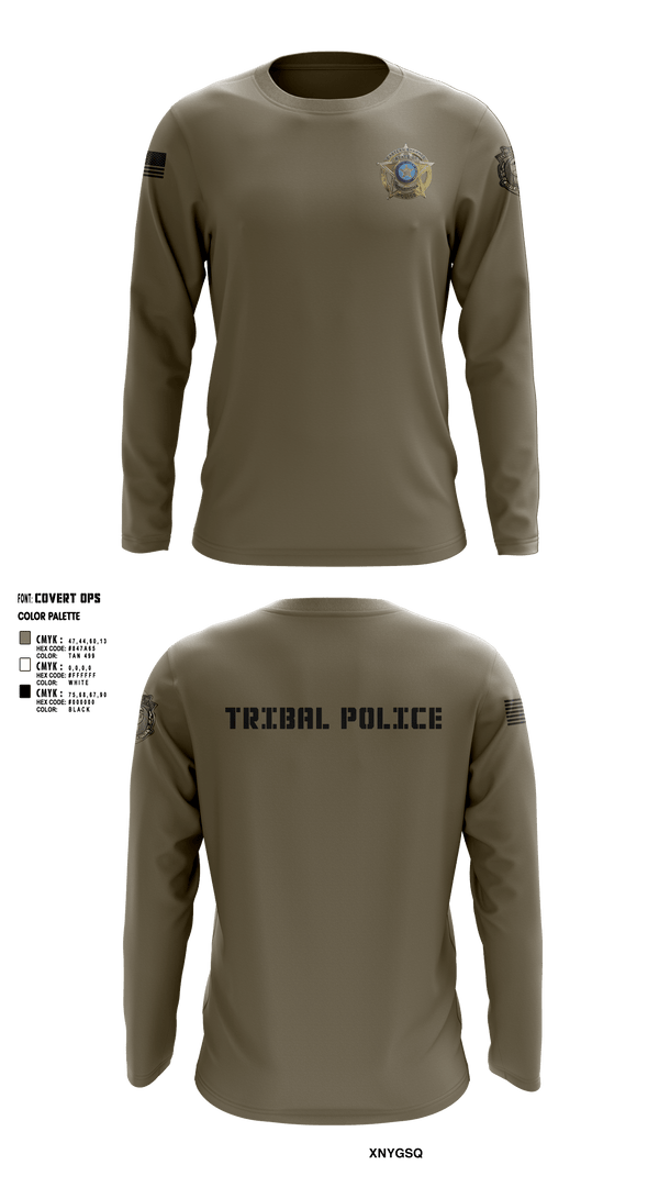 Long Sleeve Performance Shirt, Eastern Shawnee Tribal Police, Police, Teamtime, Team time, sublimation, custom sports apparel, team uniforms, spirit wear, spiritwear, sports uniforms, custom shirts, team store, custom team store, fundraiser sports, apparel fundraiser