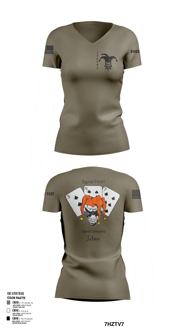 Womens Short Sleeve Vneck Shirt, 397TH SC, Army, Teamtime, Team time, sublimation, custom sports apparel, team uniforms, spirit wear, spiritwear, sports uniforms, custom shirts, team store, custom team store, fundraiser sports, apparel fundraiser