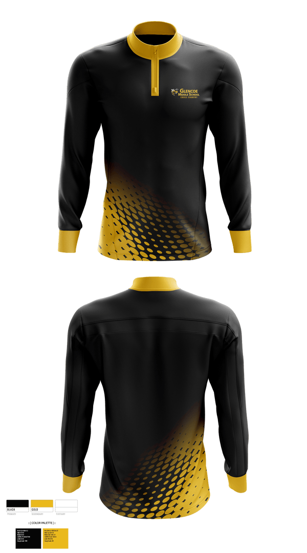 Quarter Zip Jacket, Glencoe High School Cross Country, Cross Country, Teamtime, Team time, sublimation, custom sports apparel, team uniforms, spirit wear, spiritwear, sports uniforms, custom shirts, team store, custom team store, fundraiser sports, apparel fundraiser