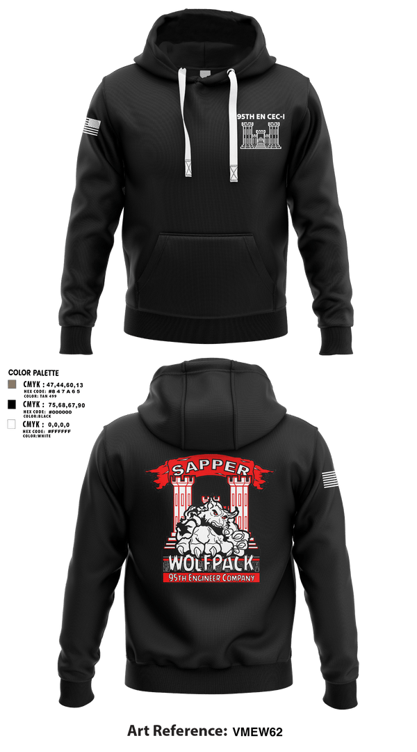 Hoodie, 95TH EN, Army, Teamtime, Team time, sublimation, custom sports apparel, team uniforms, spirit wear, spiritwear, sports uniforms, custom shirts, team store, custom team store, fundraiser sports, apparel fundraiser