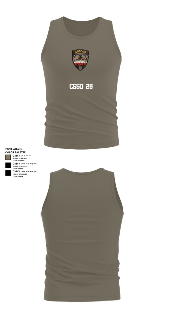 Tank Top, CSSD 28, Marines, Teamtime, Team time, sublimation, custom sports apparel, team uniforms, spirit wear, spiritwear, sports uniforms, custom shirts, team store, custom team store, fundraiser sports, apparel fundraiser