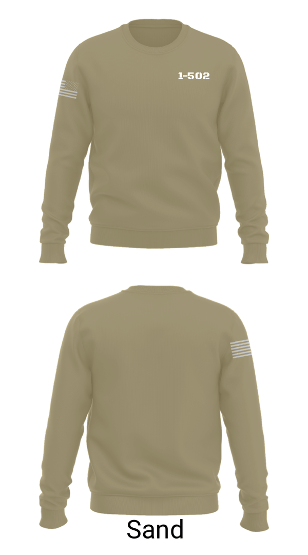 Crew Neck Sweatshirt, 1-502, Army, Teamtime, Team time, sublimation, custom sports apparel, team uniforms, spirit wear, spiritwear, sports uniforms, custom shirts, team store, custom team store, fundraiser sports, apparel fundraiser