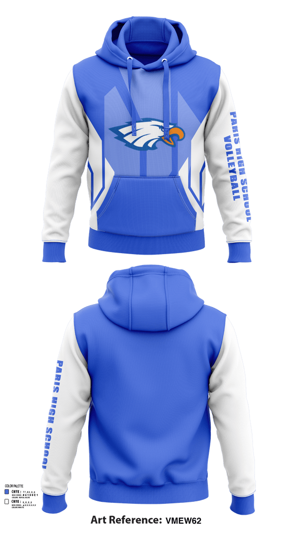 Hoodie, Paris High School Volleyball, Women's Volleyball, Teamtime, Team time, sublimation, custom sports apparel, team uniforms, spirit wear, spiritwear, sports uniforms, custom shirts, team store, custom team store, fundraiser sports, apparel fundraiser