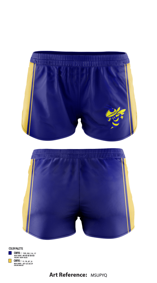 Womens Soccer Shorts, Hillsdale High School Cheer, Cheer, Teamtime, Team time, sublimation, custom sports apparel, team uniforms, spirit wear, spiritwear, sports uniforms, custom shirts, team store, custom team store, fundraiser sports, apparel fundraiser