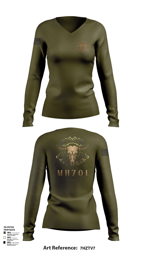 Womens Long Sleeve Vneck Shirt, Ranch MH701, , Teamtime, Team time, sublimation, custom sports apparel, team uniforms, spirit wear, spiritwear, sports uniforms, custom shirts, team store, custom team store, fundraiser sports, apparel fundraiser