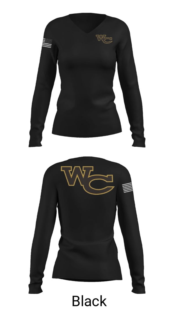 Women's Long Sleeve Vneck Shirt, Waco, Men's Basketball, Teamtime, Team time, sublimation, custom sports apparel, team uniforms, spirit wear, spiritwear, sports uniforms, custom shirts, team store, custom team store, fundraiser sports, apparel fundraiser