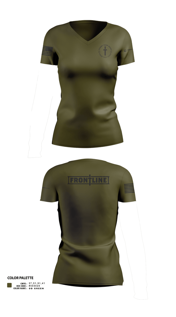 Womens Short Sleeve Vneck Shirt, Friends Baptist Church, , Teamtime, Team time, sublimation, custom sports apparel, team uniforms, spirit wear, spiritwear, sports uniforms, custom shirts, team store, custom team store, fundraiser sports, apparel fundraiser