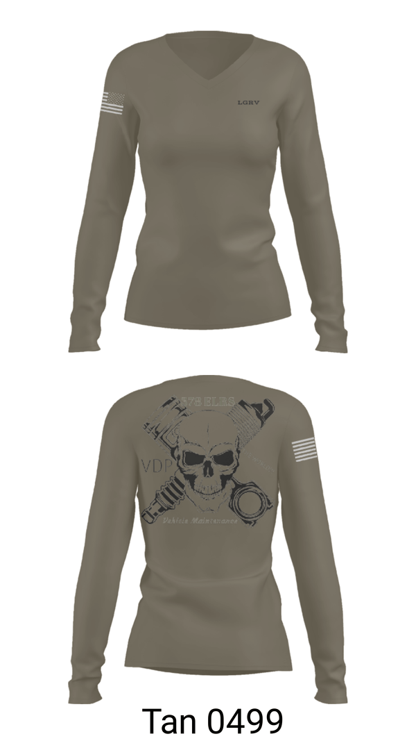 Women's Long Sleeve Vneck Shirt, LGRV, Air Force, Teamtime, Team time, sublimation, custom sports apparel, team uniforms, spirit wear, spiritwear, sports uniforms, custom shirts, team store, custom team store, fundraiser sports, apparel fundraiser