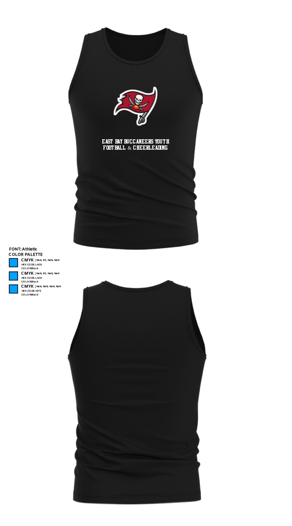 Tank Top, East Bay Buccaneers Youth Football & Cheerleading, Football, Teamtime, Team time, sublimation, custom sports apparel, team uniforms, spirit wear, spiritwear, sports uniforms, custom shirts, team store, custom team store, fundraiser sports, apparel fundraiser